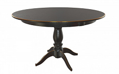 Стол Рич 1200*1200*765 (тон черный RAL9005 + патина золото) Стол Рич 1200*1200*765 (тон черный RAL9005 + патина золото)