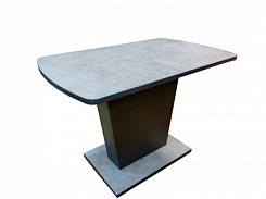 Стол Брис 1100(1404)*680*750 (св-серый бетон кромка U963 / диамант серый) Стол Брис 1100(1404)*680*750 (св-серый бетон кромка U963 / диамант серый)