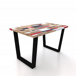 Стол Фостер М 1200*800*750 Ноги трапеция /черный металл (комплект) (Ньюпорт 3811) Стол Фостер М 1200*800*750 Ноги трапеция /черный металл (комплект) (Ньюпорт 3811)