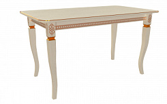 Стол Роял 1400*800*765 (тон слон.кость RAL1013 + патина золото) Стол Роял 1400*800*765 (тон слон.кость RAL1013 + патина золото)