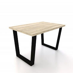 Стол Фостер М 1200*800*750 Ноги трапеция /черный металл (комплект) (Дуб Мадуро 6289) Стол Фостер М 1200*800*750 Ноги трапеция /черный металл (комплект) (Дуб Мадуро 6289)